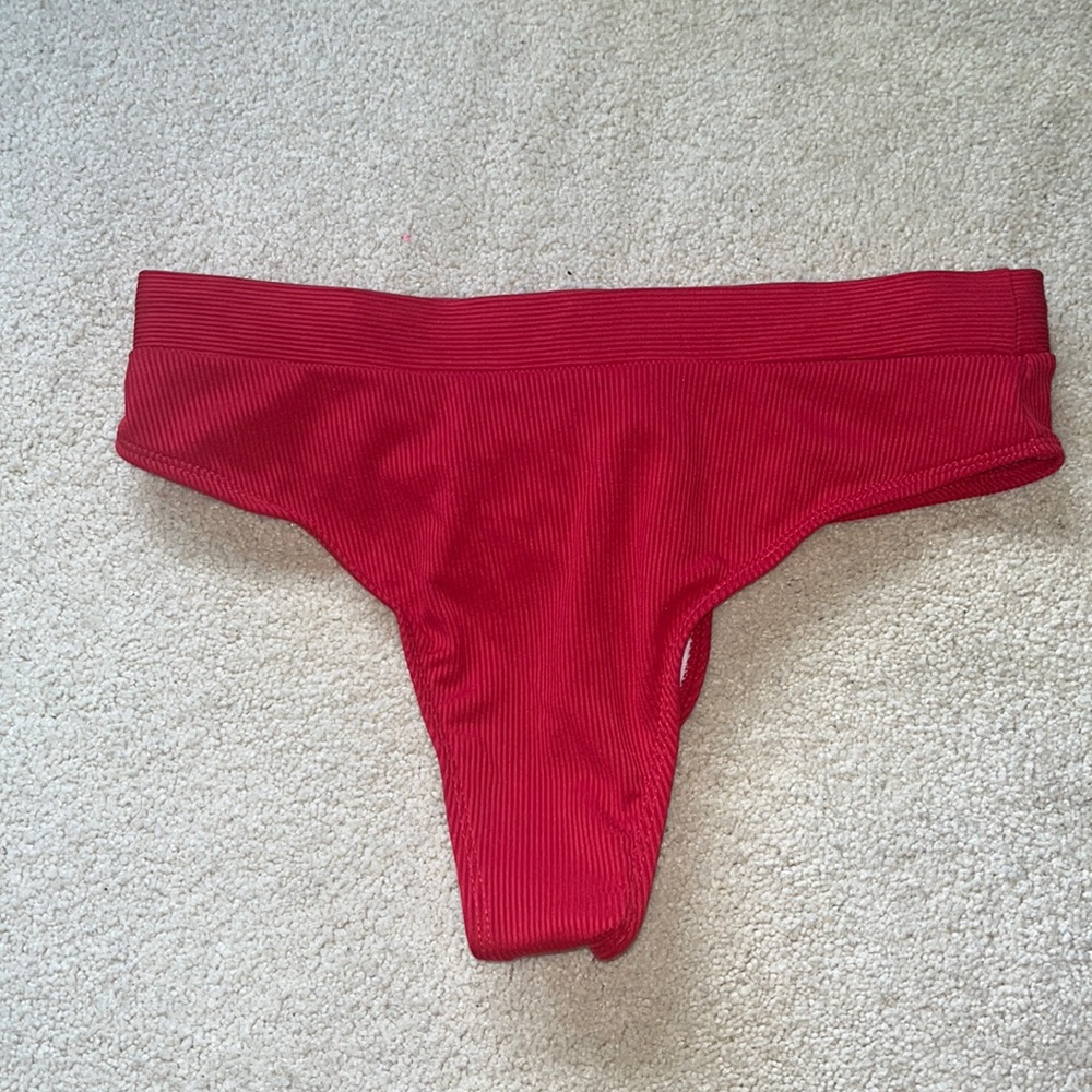 SHEIN Highwaisted Red bikini bottoms